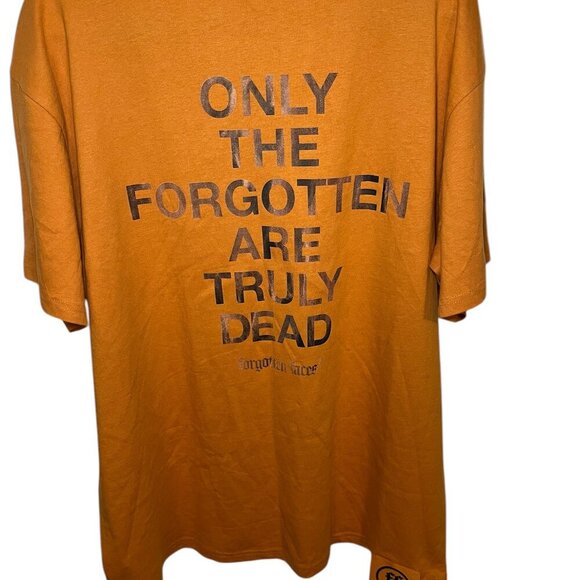 Forgotten Faces Men's Orange Graphic Short Sleeve Short T-shirt Size: XL - Picture 6 of 8